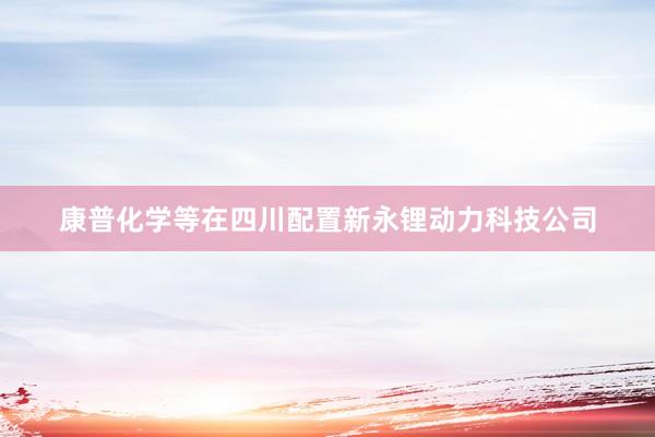 康普化学等在四川配置新永锂动力科技公司